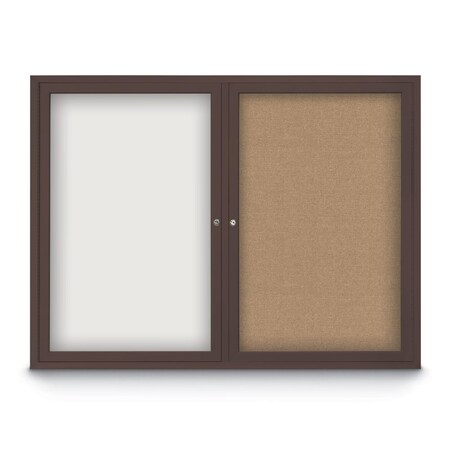 United Visual Products Corkboard, 24"x36", Pumice/Black UV402PLUS-BLACK-PUMICE